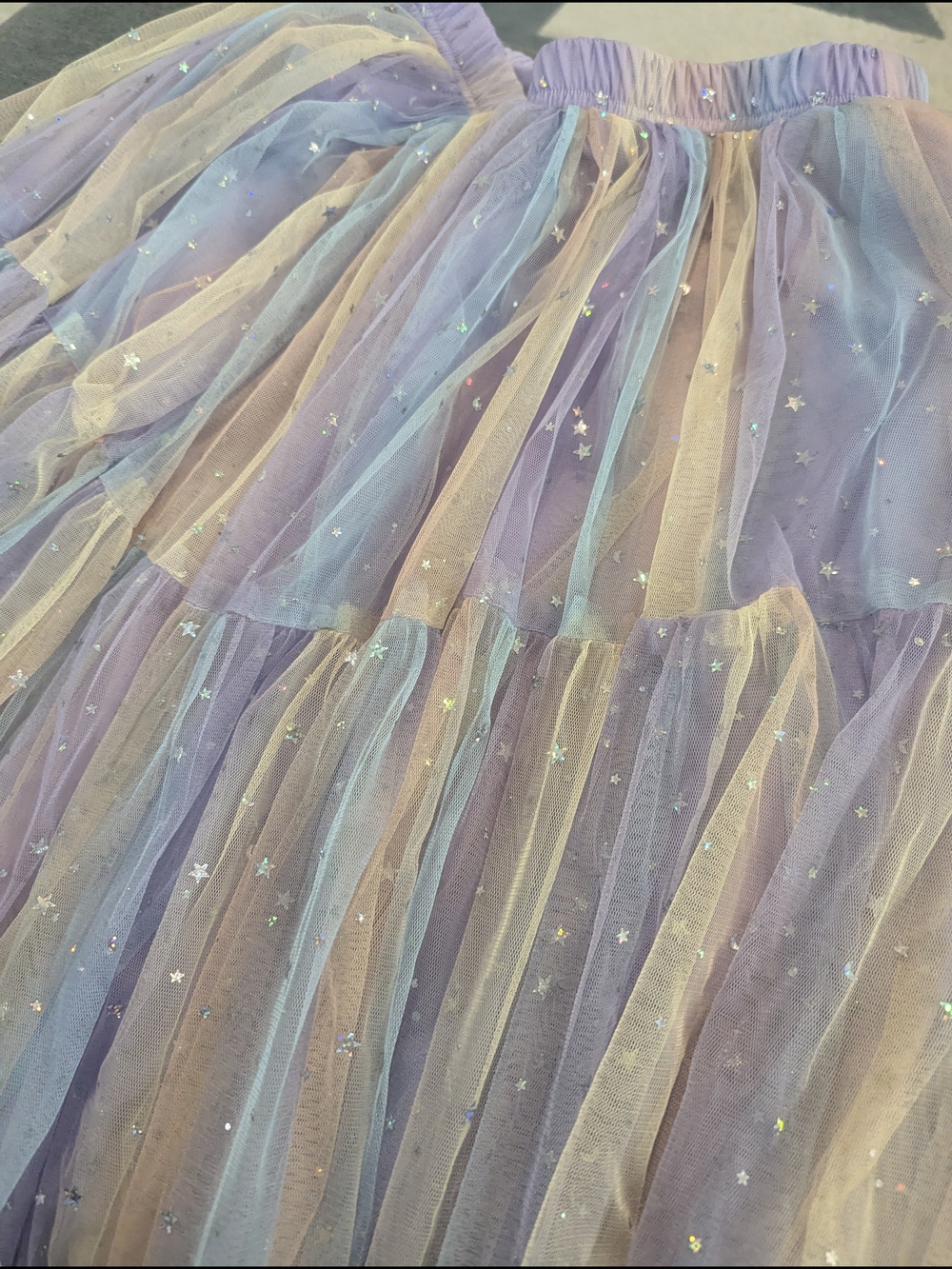 Beulah Lavender Pastel Tulle Skirt - Picture 3 of 4